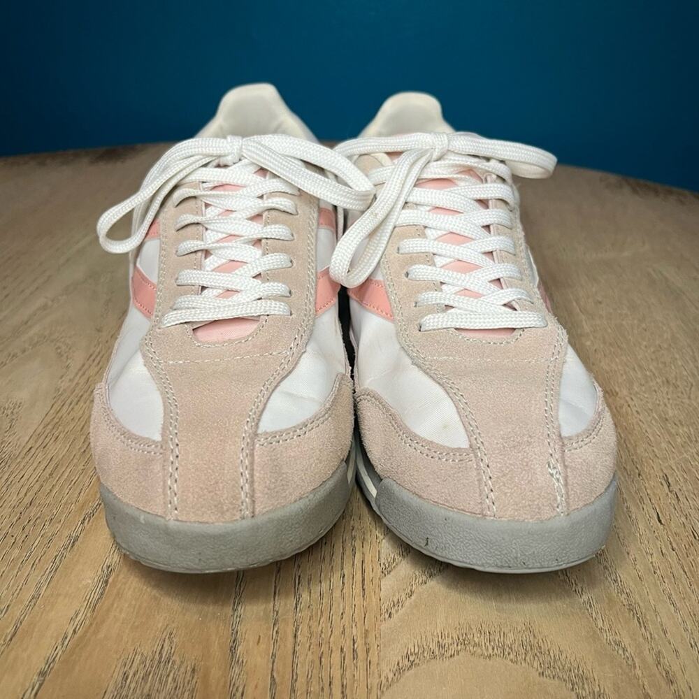 TRETORN Women's Retro Rawlins Casual Lace-Up Sneakers Pink White Size 10 - Picture 5 of 10